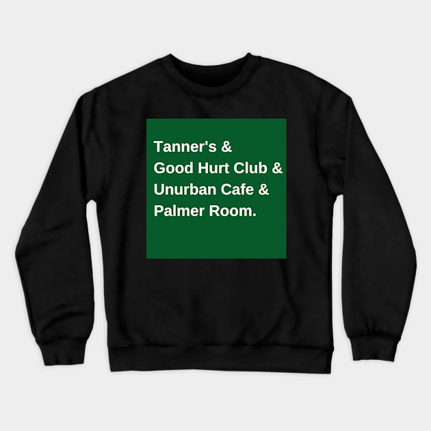 Green, Every Monday Crewneck Sweatshirt by ratpackslim